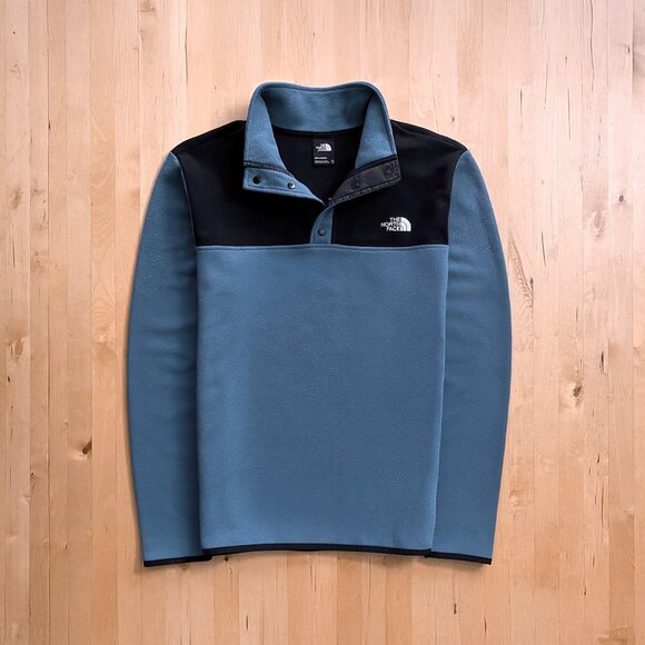 The North Face TKA Glacier 1/4 Snap-Neck Fleece Pullover Men's Medium - Picture 1 of 5